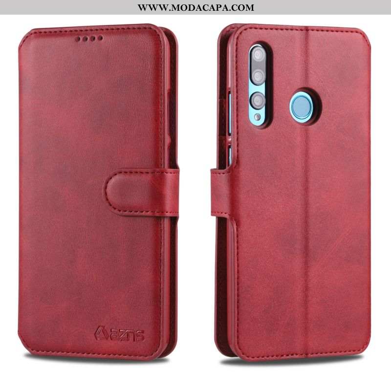 Capa Huawei Y6p Silicone Marrom Telemóvel Protetoras Carteira Couro Cover Baratas