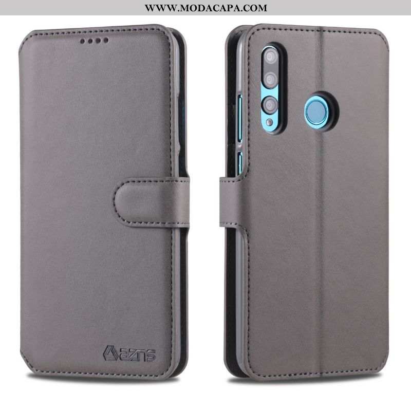 Capa Huawei Y6p Silicone Marrom Telemóvel Protetoras Carteira Couro Cover Baratas