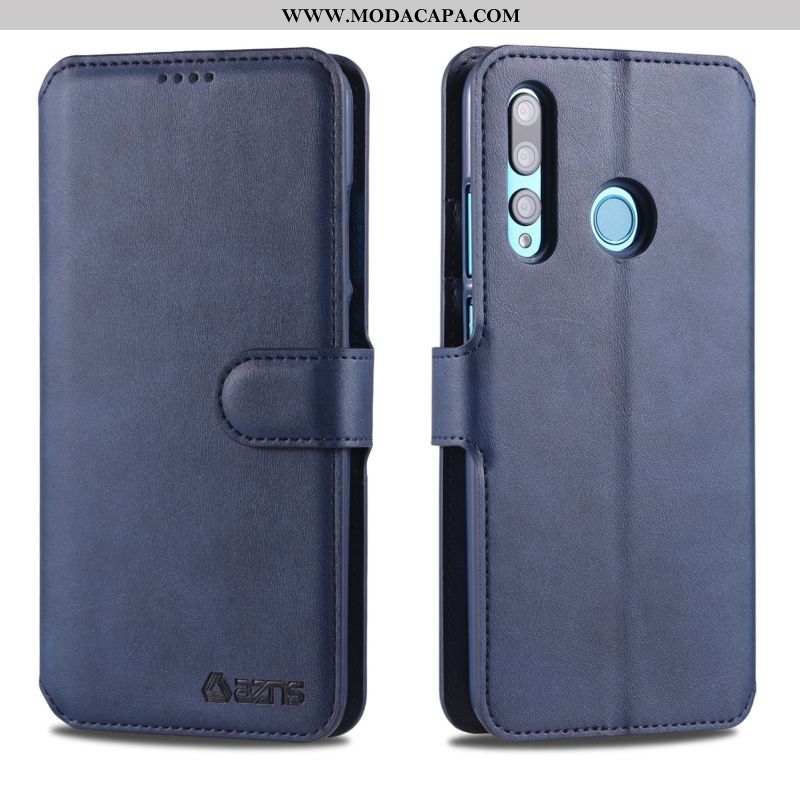 Capa Huawei Y6p Silicone Marrom Telemóvel Protetoras Carteira Couro Cover Baratas