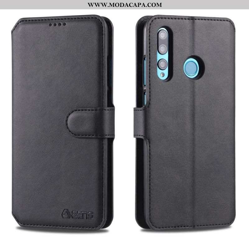 Capa Huawei Y6p Silicone Marrom Telemóvel Protetoras Carteira Couro Cover Baratas