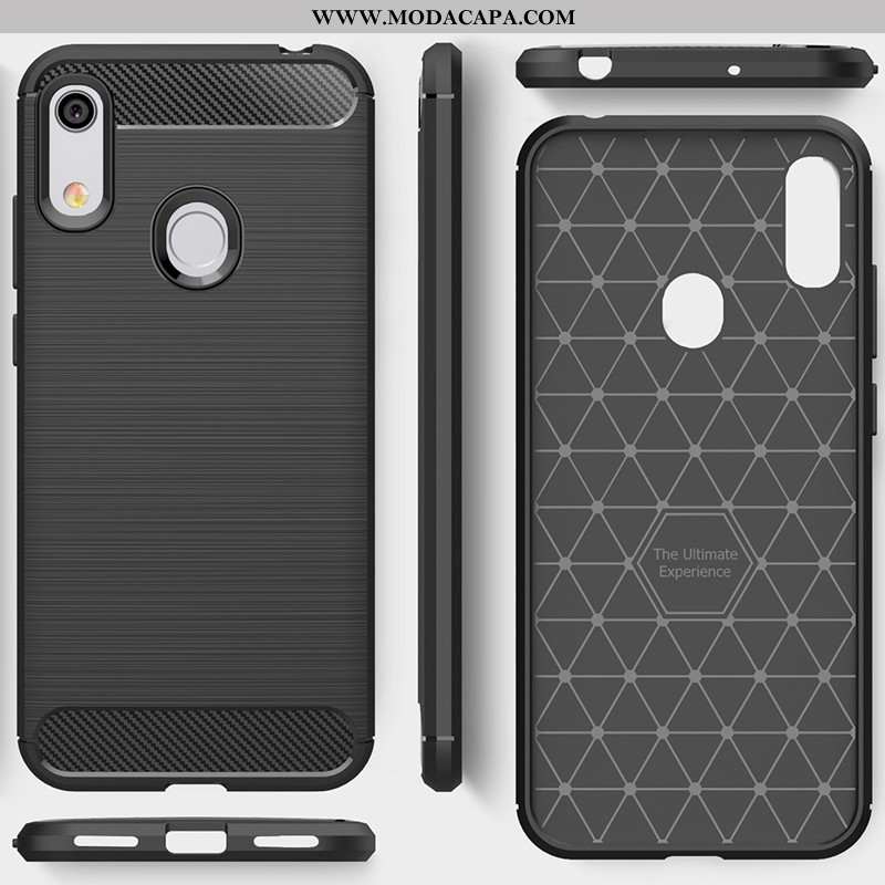 Capa Huawei Y6s Soft Telemóvel Preto Nova Silicone Protetoras Minimalista Venda