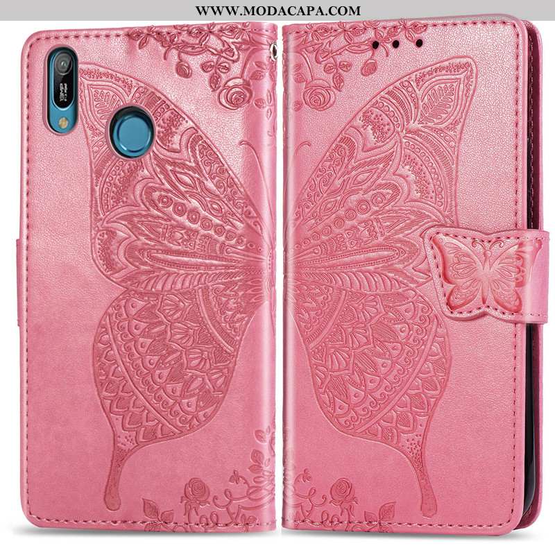 Capa Huawei Y6s Couro Cases Rosa Telemóvel Protetoras Cordao Capas Online