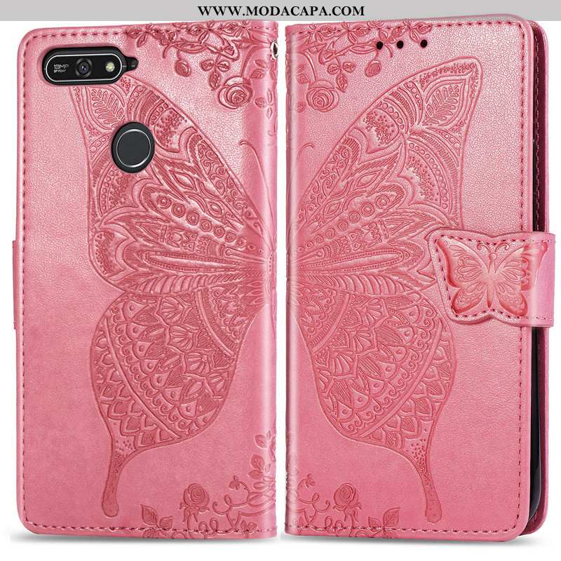 Capa Huawei Y7 2020 Protetoras Couro Cordao Cover Cases Telemóvel Roxa Comprar