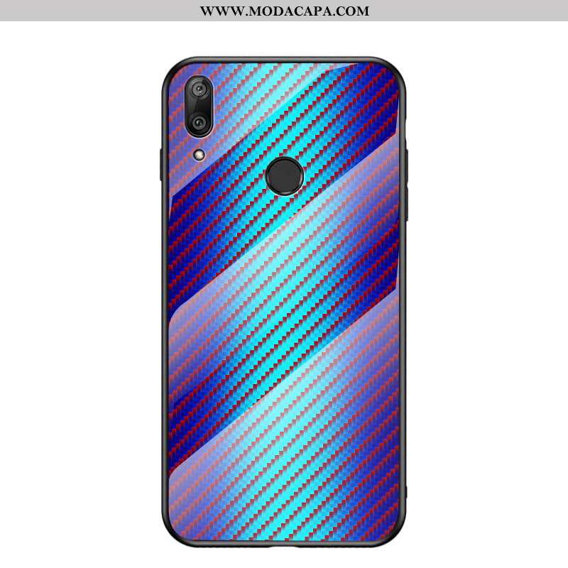 Capa Huawei Y7 2020 Vidro Protetoras Silicone Tendencia Cases Colorida 2020 Barato