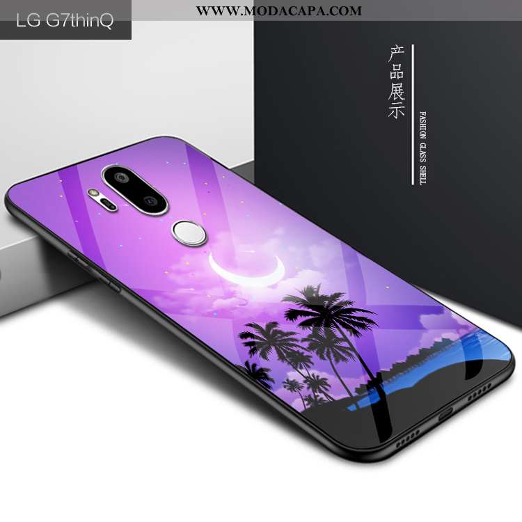 Capas Lg G7 Thinq Personalizada Cases Protetoras Celeste Roxa Telemóvel Venda