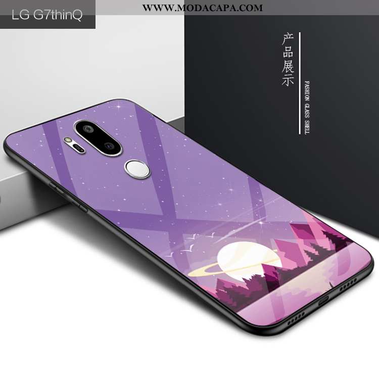 Capas Lg G7 Thinq Personalizada Cases Protetoras Celeste Roxa Telemóvel Venda