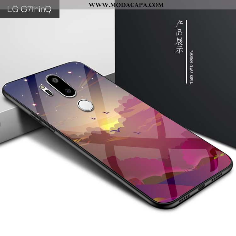 Capas Lg G7 Thinq Personalizada Cases Protetoras Celeste Roxa Telemóvel Venda