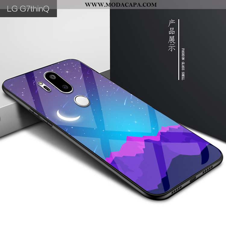 Capas Lg G7 Thinq Personalizada Cases Protetoras Celeste Roxa Telemóvel Venda