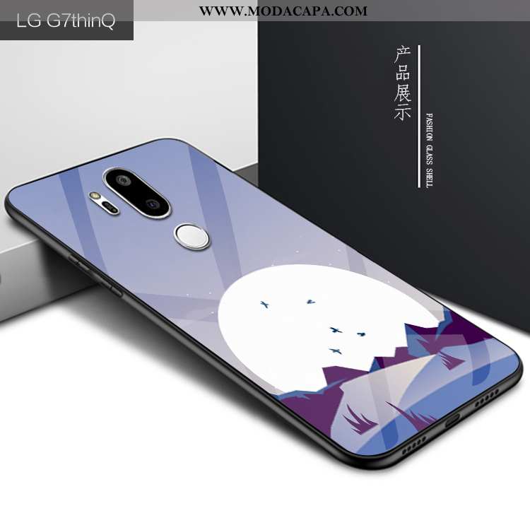 Capas Lg G7 Thinq Personalizada Cases Protetoras Celeste Roxa Telemóvel Venda