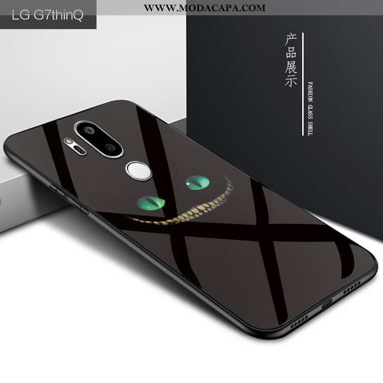 Capas Lg G7 Thinq Criativas Roxa Protetoras Vidro Telemóvel Estilosas Simples Barato