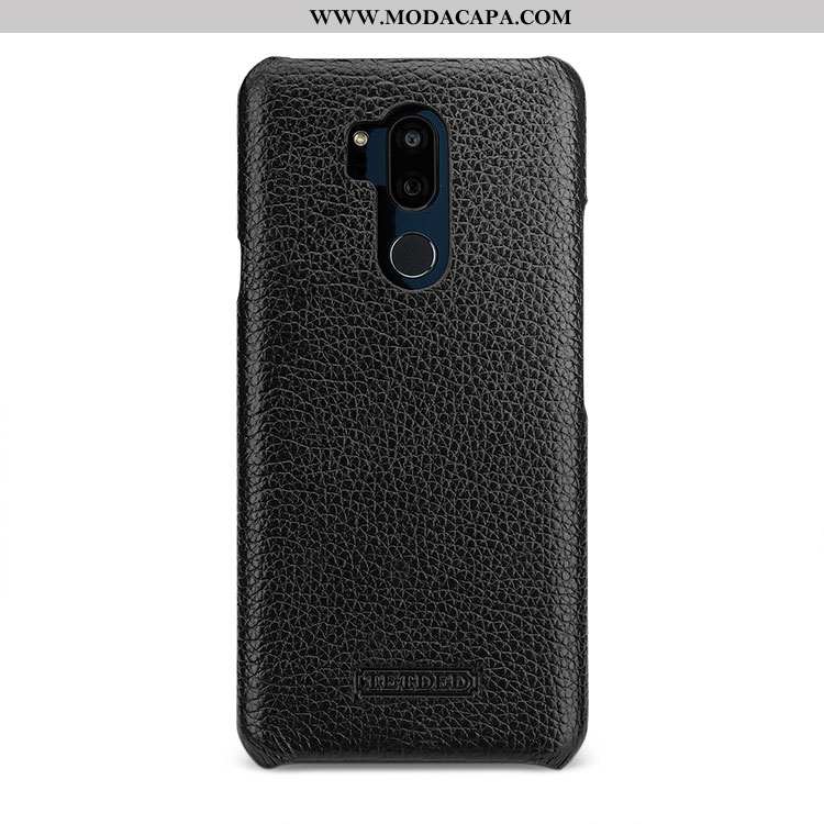 Capa Lg G7 Thinq Protetoras Branco Couro Cases Criativas Simples Telemóvel Baratos