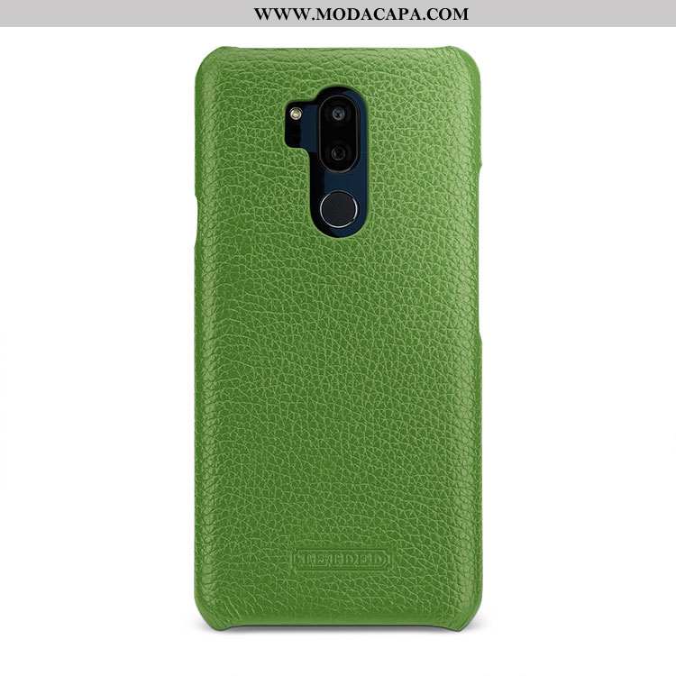 Capa Lg G7 Thinq Protetoras Branco Couro Cases Criativas Simples Telemóvel Baratos