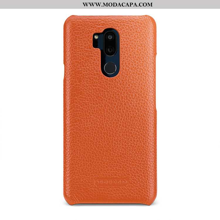 Capa Lg G7 Thinq Protetoras Branco Couro Cases Criativas Simples Telemóvel Baratos