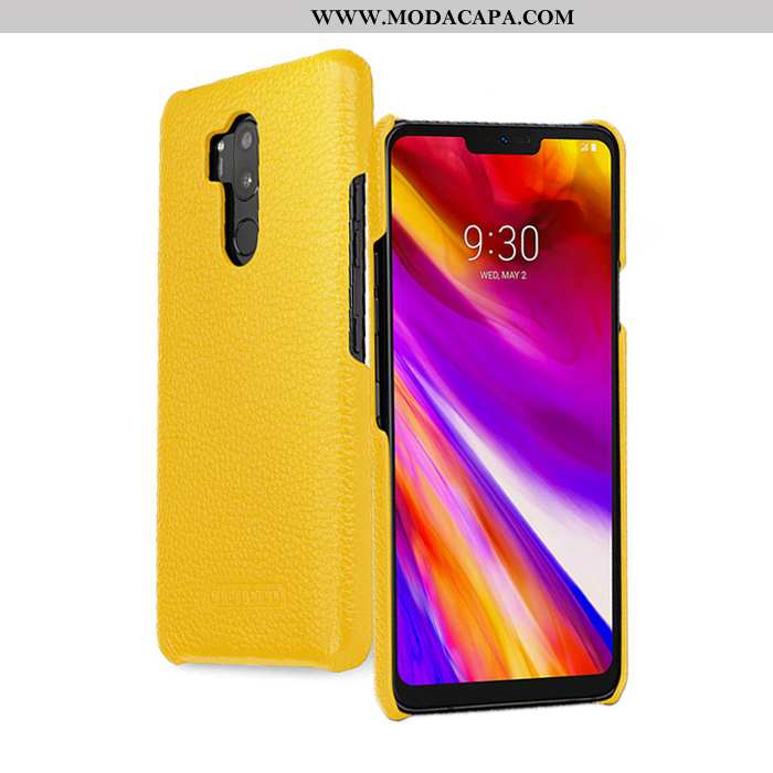 Capa Lg G7 Thinq Protetoras Branco Couro Cases Criativas Simples Telemóvel Baratos