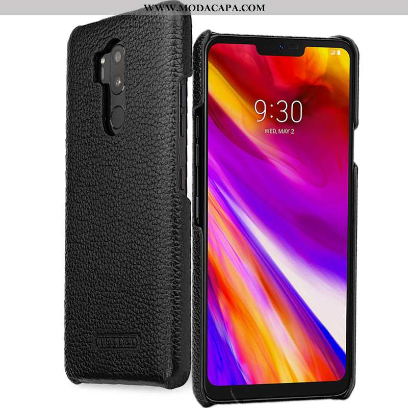 Capa Lg G7 Thinq Protetoras Branco Couro Cases Criativas Simples Telemóvel Baratos