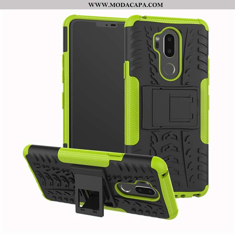 Capa Lg G7 Thinq Protetoras Telemóvel Suporte Antiqueda Cases Preto Completa Venda