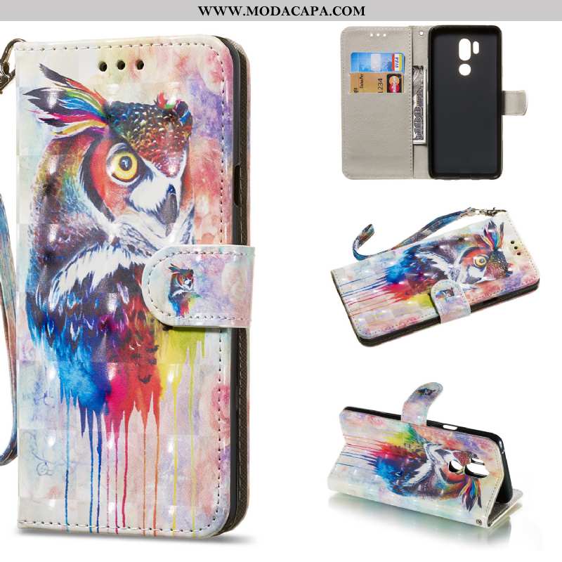 Capas Lg G7 Thinq Protetoras Suporte Couro Cases Cover Pintado Telemóvel Comprar