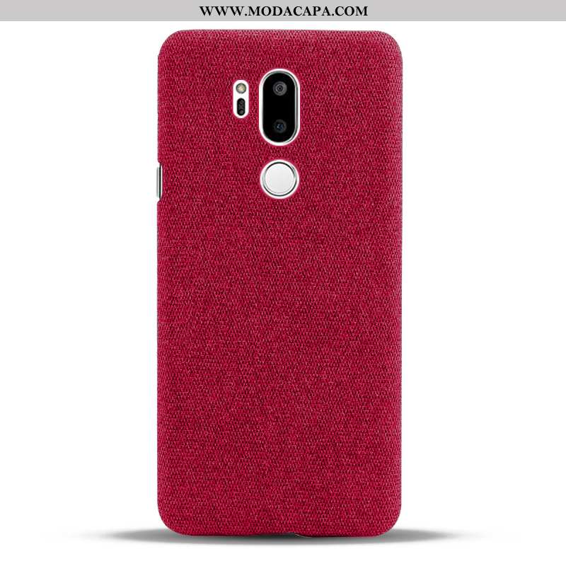 Capas Lg G7 Thinq Protetoras Tecido Cases Telemóvel Cinza Venda