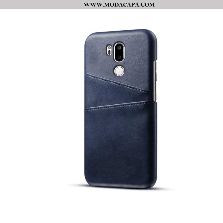 Capa Lg G7 Thinq Couro Protetoras Preto Telemóvel Capas Cases Tendencia Baratos