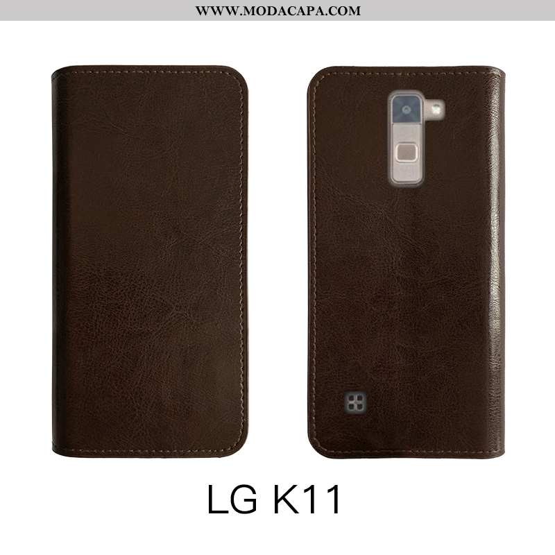 Capa Lg K11 Vintage Telemóvel Cases Antiqueda Utilitario Protetoras Couro Genuíno Comprar