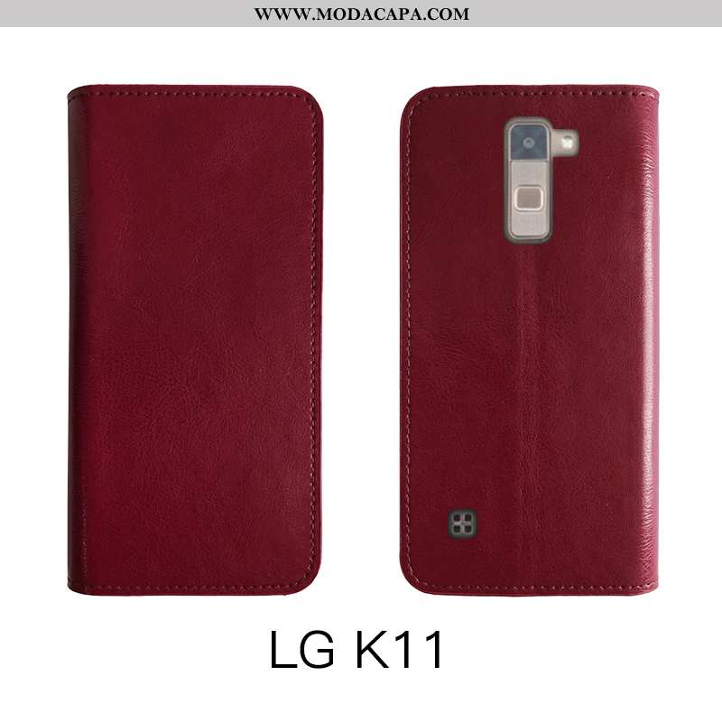 Capa Lg K11 Vintage Telemóvel Cases Antiqueda Utilitario Protetoras Couro Genuíno Comprar