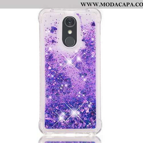 Capa Lg Q Stylus Desenho Animado Capas Pu Cases Soft Roxa Telemóvel Baratas