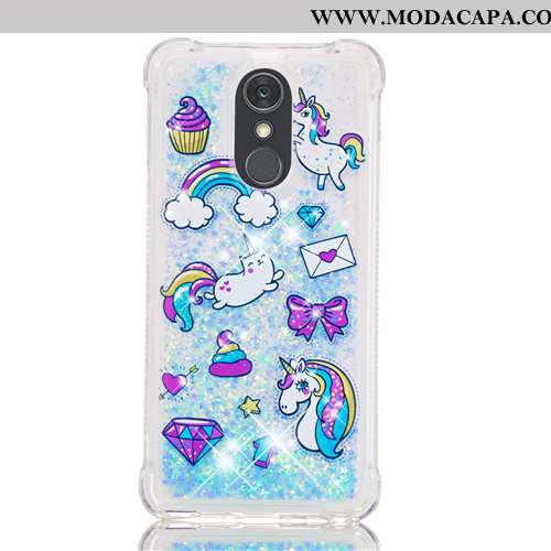 Capa Lg Q Stylus Desenho Animado Capas Pu Cases Soft Roxa Telemóvel Baratas