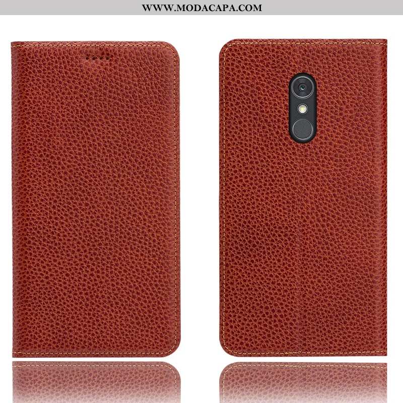 Capas Lg Q Stylus Protetoras Cases Antiqueda Marrom Telemóvel Couro Legitimo Promoção