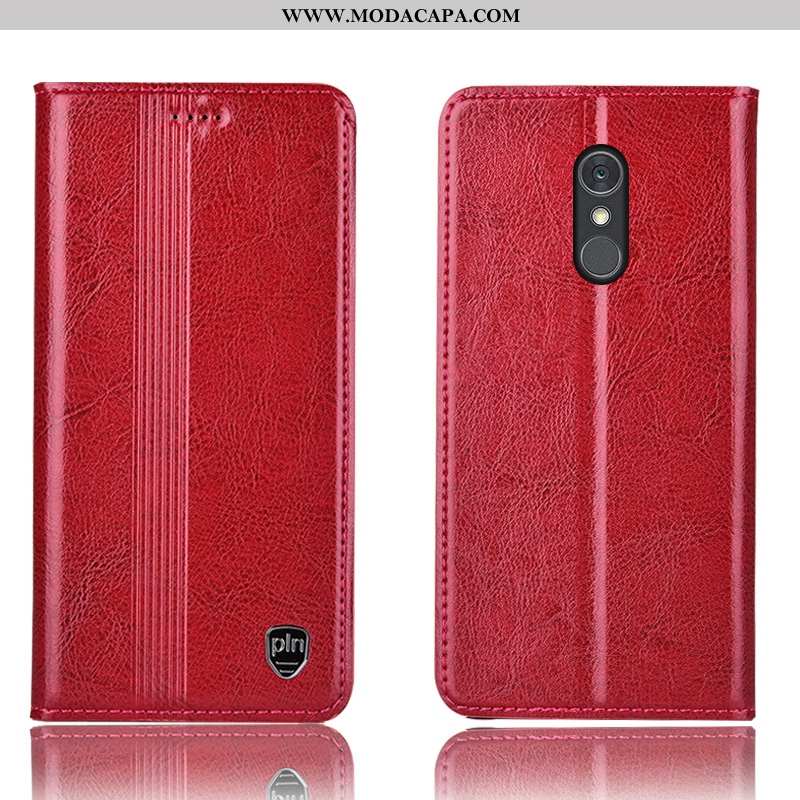 Capa Lg Q Stylus Protetoras Couro Legitimo Vermelho Cases Cover Capas Antiqueda Online