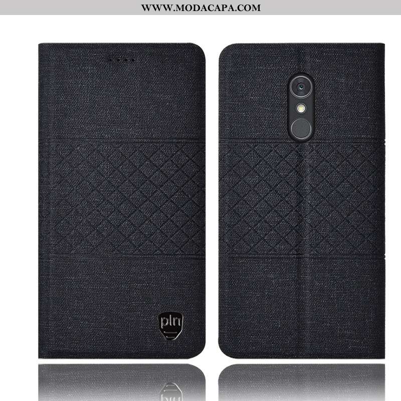 Capas Lg Q Stylus Protetoras Completa Cases Linho Preto Couro Antiqueda Venda