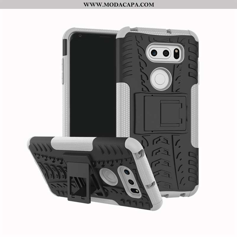 Capas Lg V30 Protetoras Suporte Silicone Criativas Preto Cases Barato