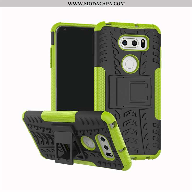 Capas Lg V30 Protetoras Suporte Silicone Criativas Preto Cases Barato