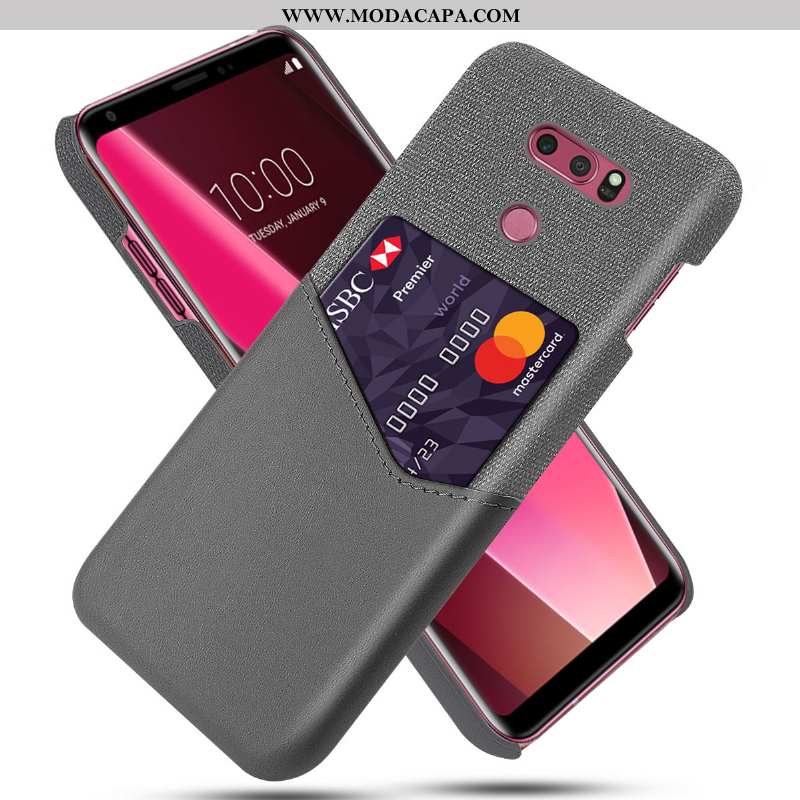 Capas Lg V30 Tendencia Cinza Telemóvel Criativas Antiqueda Cases Promoção