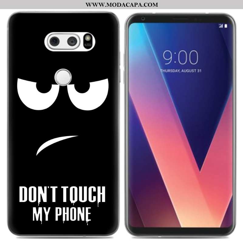 Capas Lg V30 Soft Cases Telemóvel Criativas Pu Pequena Barato