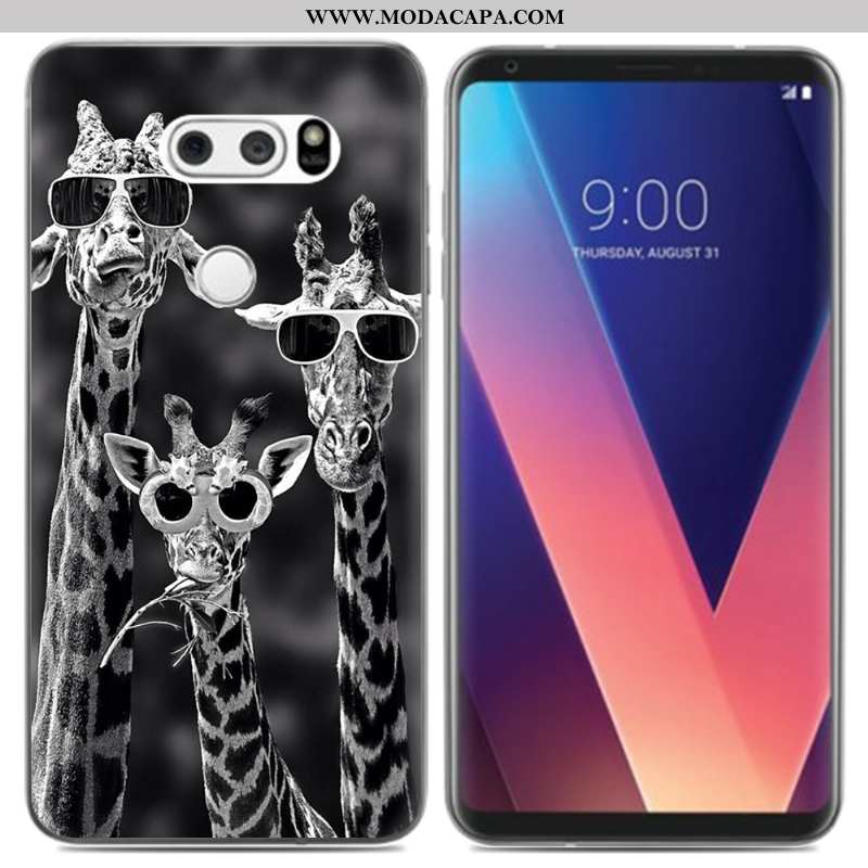 Capas Lg V30 Soft Cases Telemóvel Criativas Pu Pequena Barato