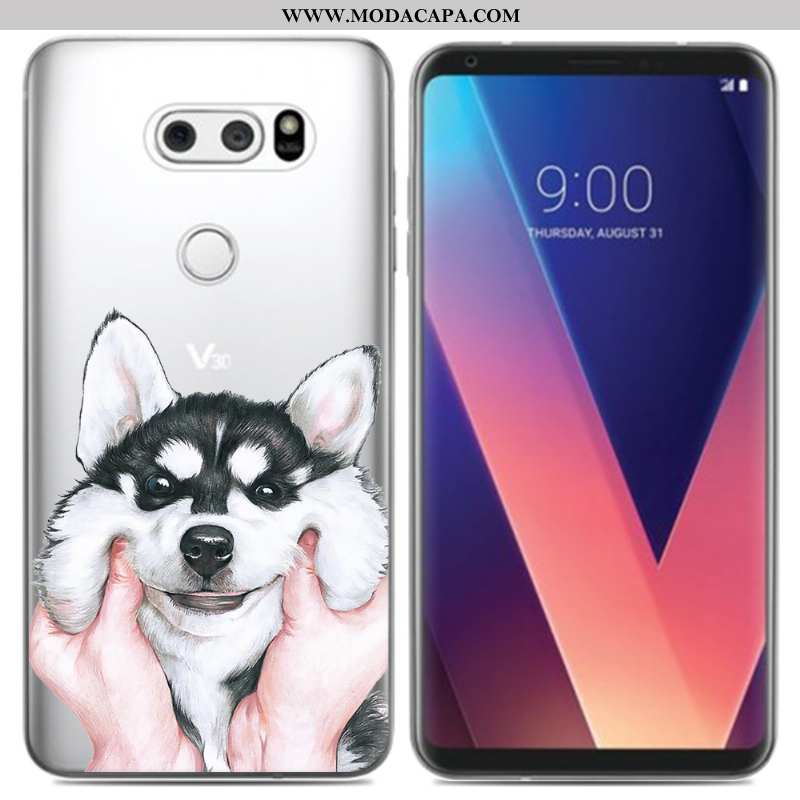 Capas Lg V30 Soft Cases Telemóvel Criativas Pu Pequena Barato