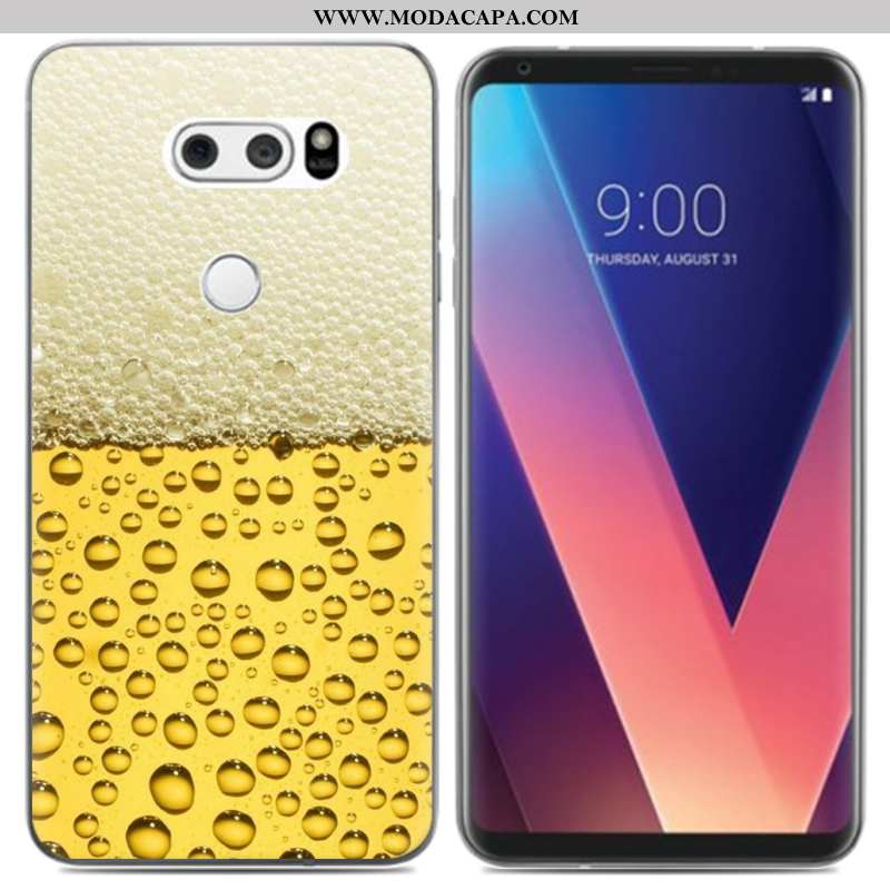 Capas Lg V30 Soft Cases Telemóvel Criativas Pu Pequena Barato