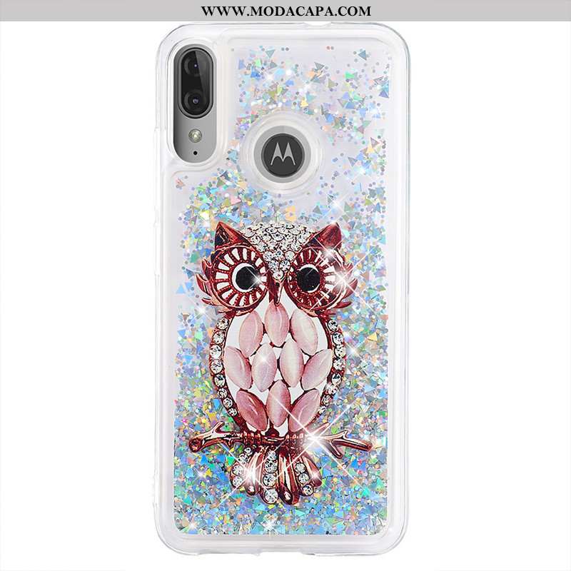 Capas Moto E6 Plus Desenho Animado Dourada Antiqueda Telemóvel Cases Barato