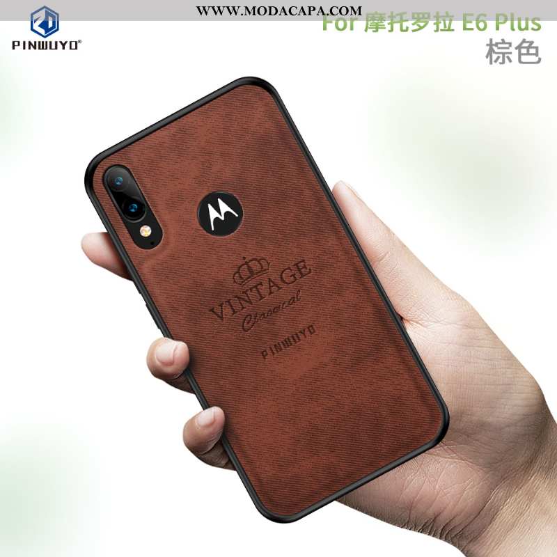 Capas Moto E6 Plus Protetoras Cases Completa Sem Tecido Vermelho Venda