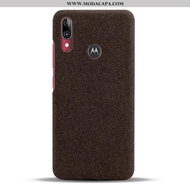 Capas Moto E6 Plus Protetoras Antiqueda Telemóvel Tecido Slim Cases Barato