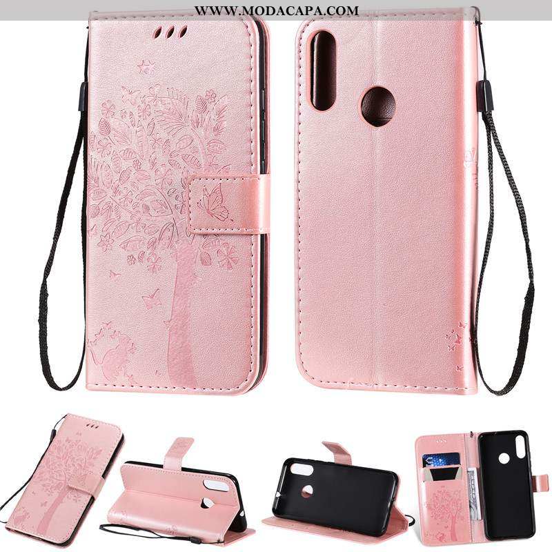 Capas Moto E6 Plus Protetoras Telemóvel Cases Rosa Couro Cover Antiqueda Promoção