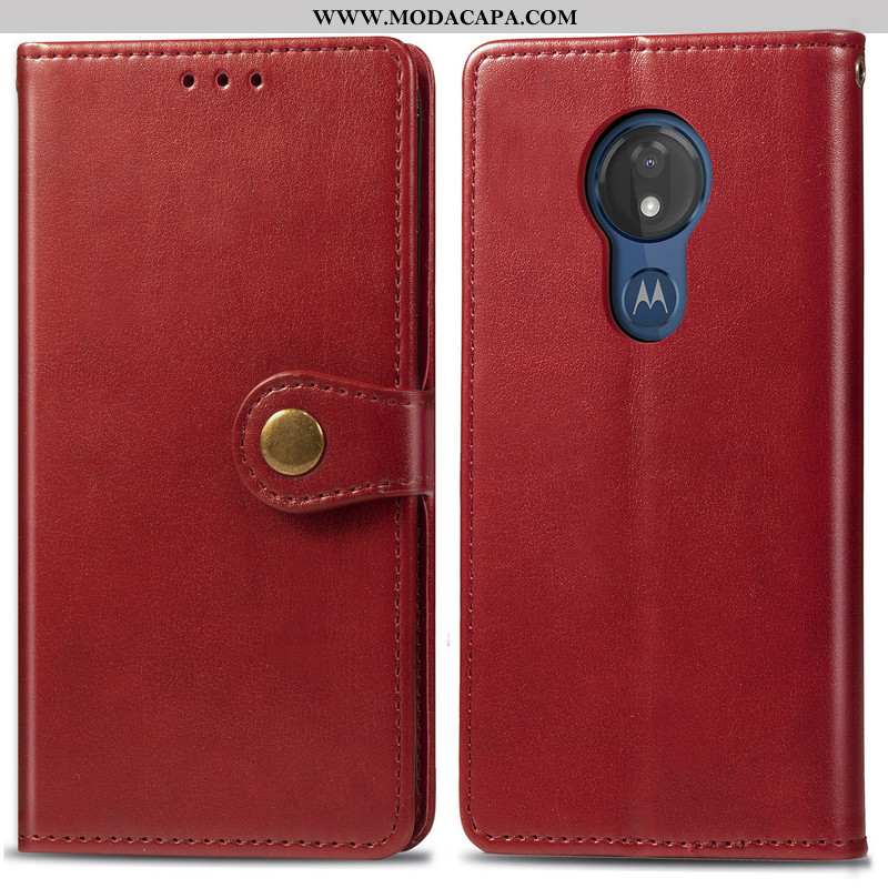 Capas Moto G7 Play Protetoras Cases Negócio Cordao Telemóvel Vermelho Venda