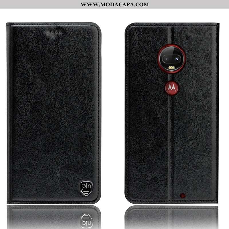 Capa Moto G7 Plus Protetoras Cover Antiqueda Capas Vermelho Completa Couro Legitimo Venda