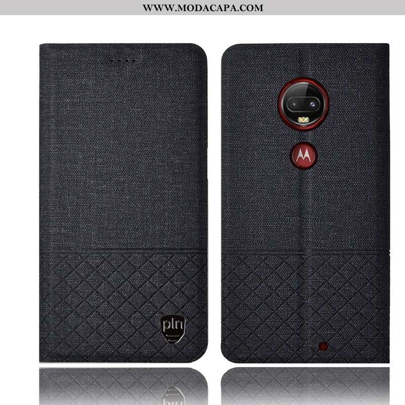 Capas Moto G7 Plus Linho Cases Protetoras Couro Antiqueda Completa Cover Online