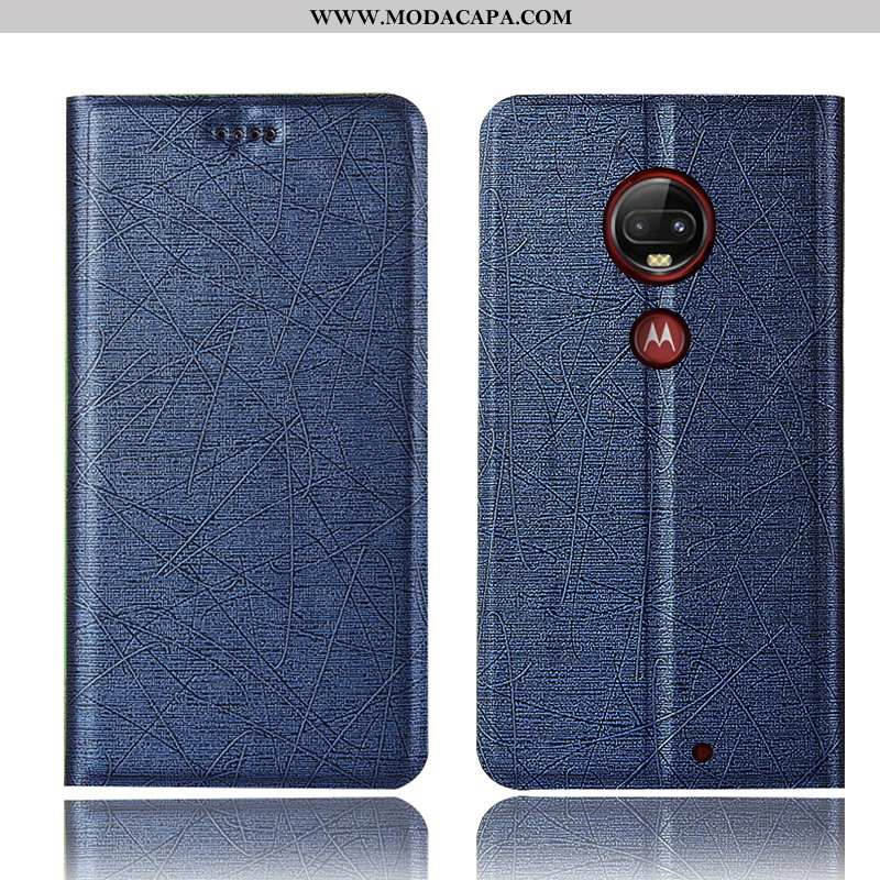 Capa Moto G7 Plus Couro Telemóvel Antiqueda Cover Cases Capas Seda Baratos