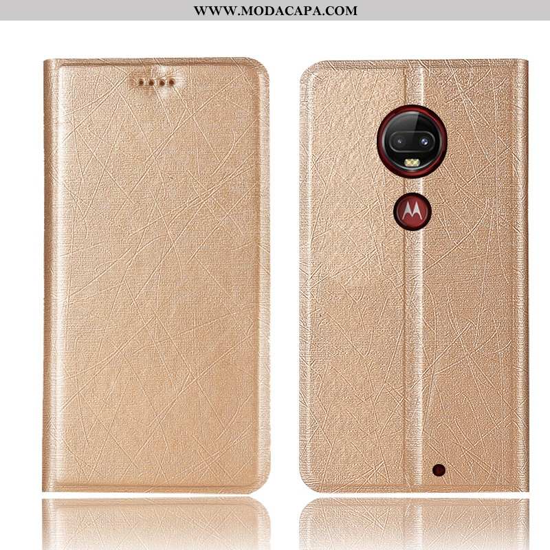 Capa Moto G7 Plus Couro Telemóvel Antiqueda Cover Cases Capas Seda Baratos