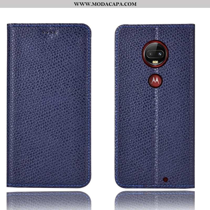 Capas Moto G7 Plus Couro Legitimo Protetoras Preto Completa Cover Antiqueda Online