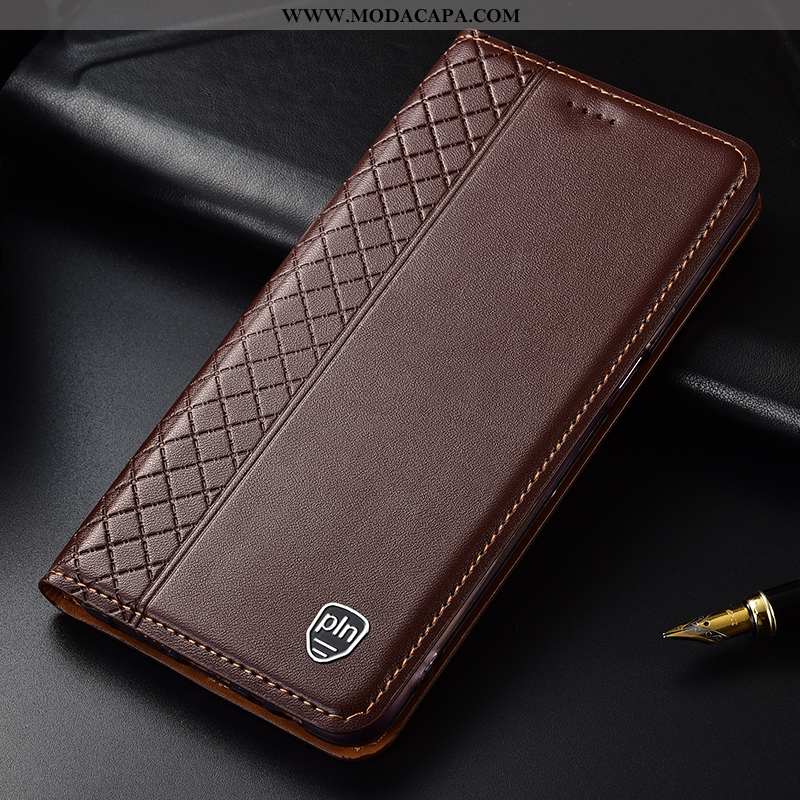 Capas Moto G7 Power Couro Legitimo Protetoras Antiqueda Cases Cover Laranja Promoção