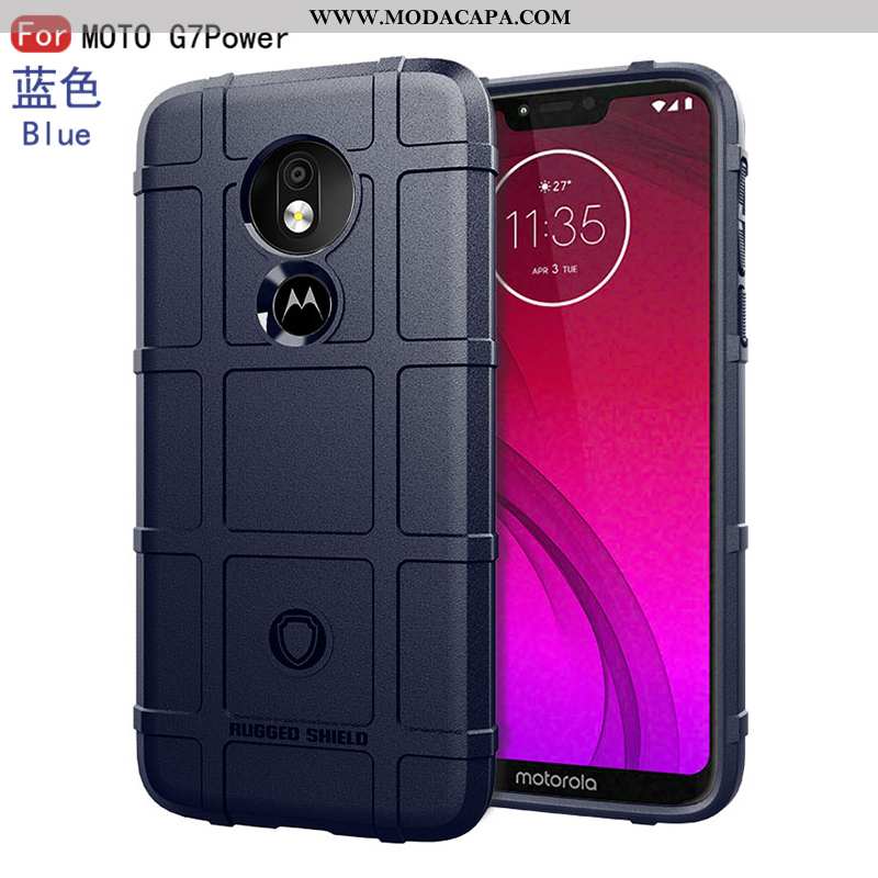 Capas Moto G7 Power Protetoras Novas Telemóvel Silicone Preto Personalizada Online