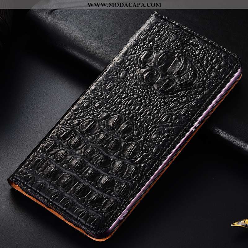 Capa Moto G7 Power Protetoras Couro Genuíno Cover Antiqueda Preto Cases Telemóvel Comprar